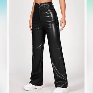 Faux Leather Pants XS